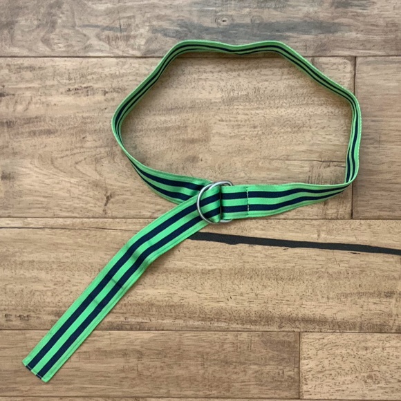 J Crew Blue/Green & Express Pink Ribbon Belts - Picture 2 of 6